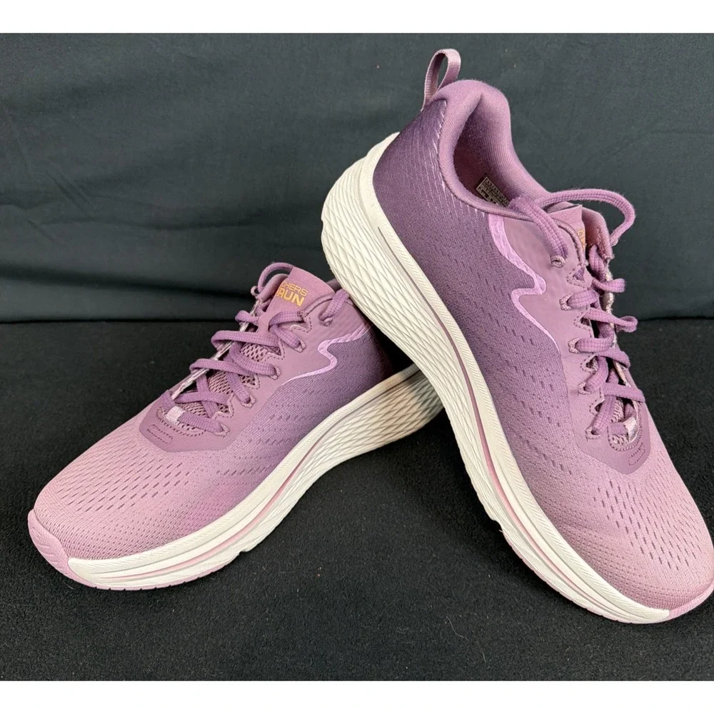 Skechers GORUN Max Cushioning Sneakers Purple Fade Mauve MVE WMNS 9.5 Copper
